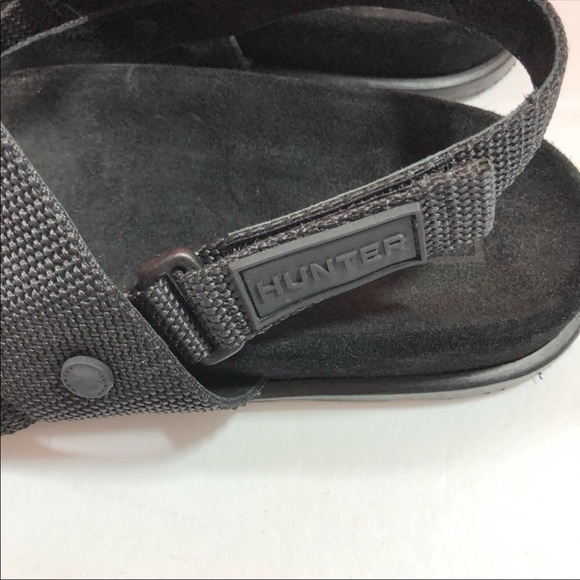 New Hunter Men Black Double Strap Sandals 13 - Picture 8 of 8